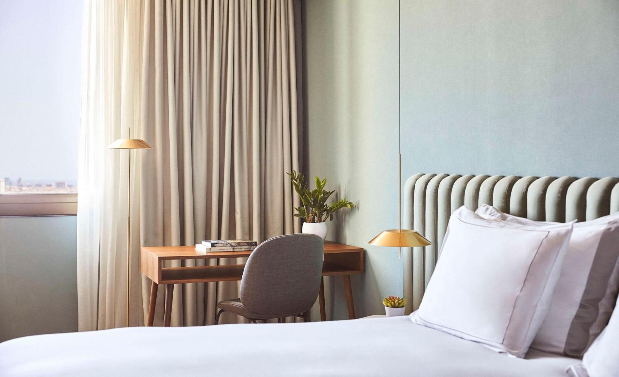 Grand Hyatt Barcelona Hotell Exteriör bild A room at the hotel